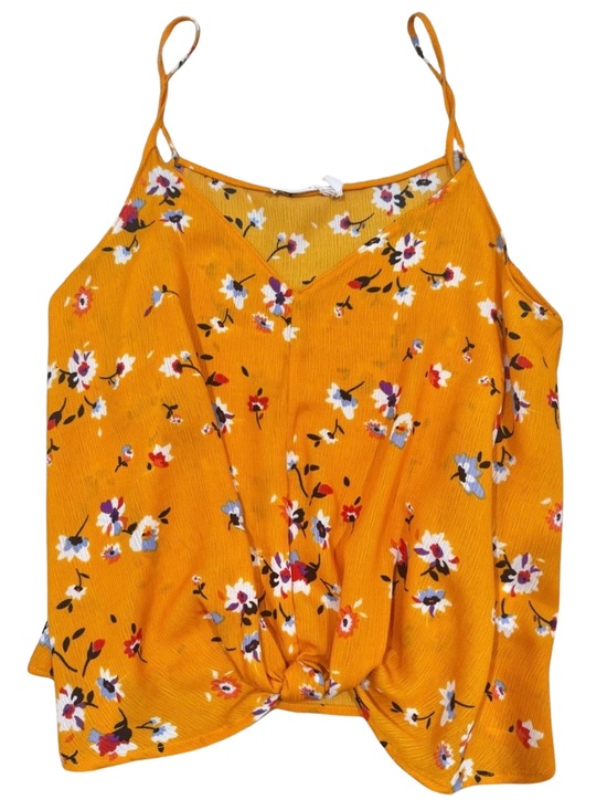 Tops - Floral Twist-Front Cami Tank Top